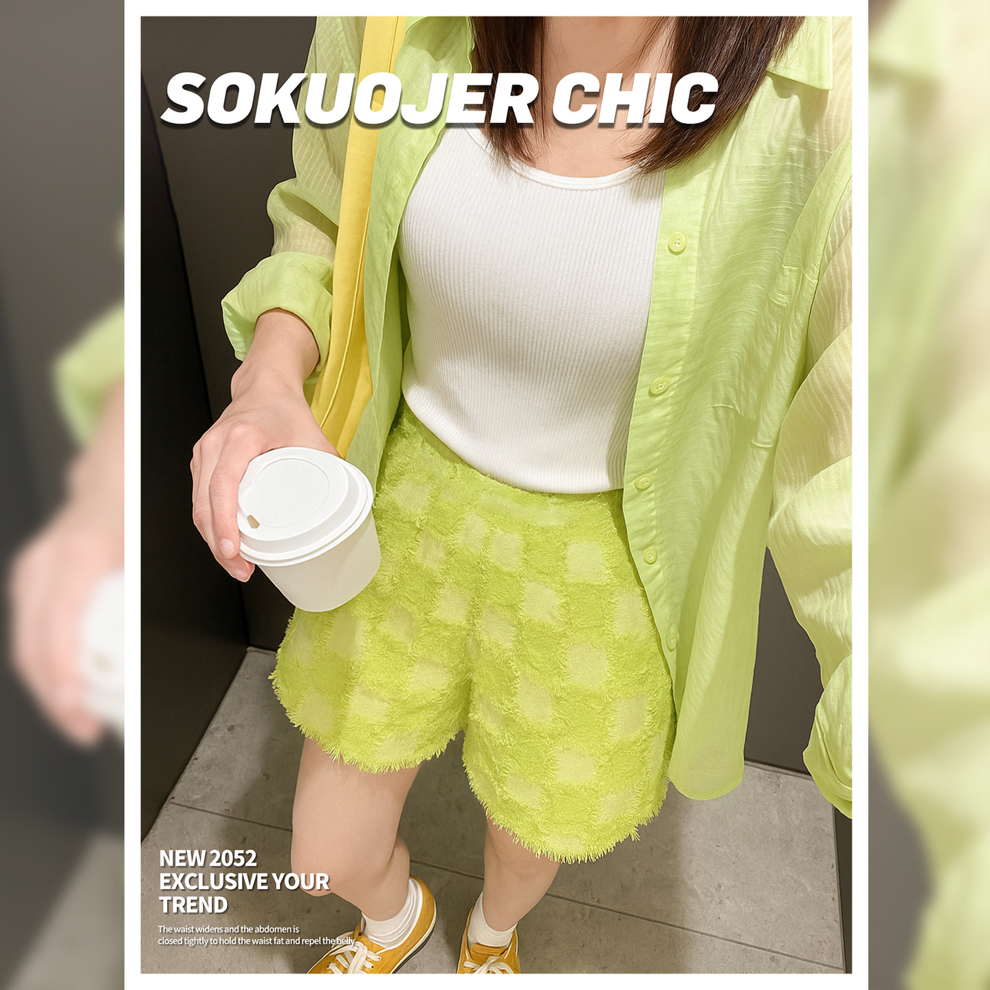 Plaid Tassel Shorts Women's 2025 Summer New Zipper Wide Leg High Waist Slim Casual Shorts A-Line Five-Point Pants