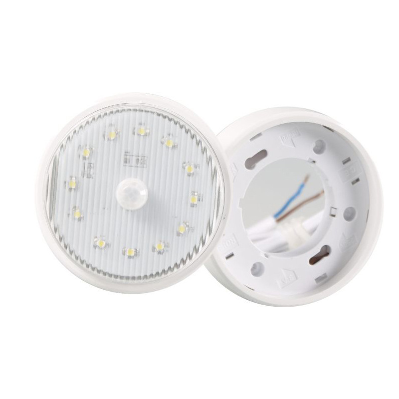 智能家居220V接線款人體感應(yīng)燈 展柜燈 12LED射燈 酒店客廳天花燈