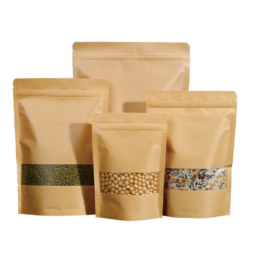 Wholesale frosted kraft paper bags, zip-lock bags, windowed stand-up pouches, sealing bags, tea bags, and food storage bags