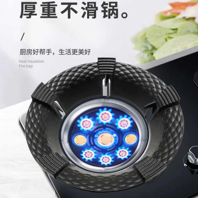 Ветрозащитный чехол для газовых плит, универсальный чугунный противопожарный кожух, газовая плита, плита на природном газе, противопожарное кольцо, противоскользящий кронштейн для плиты