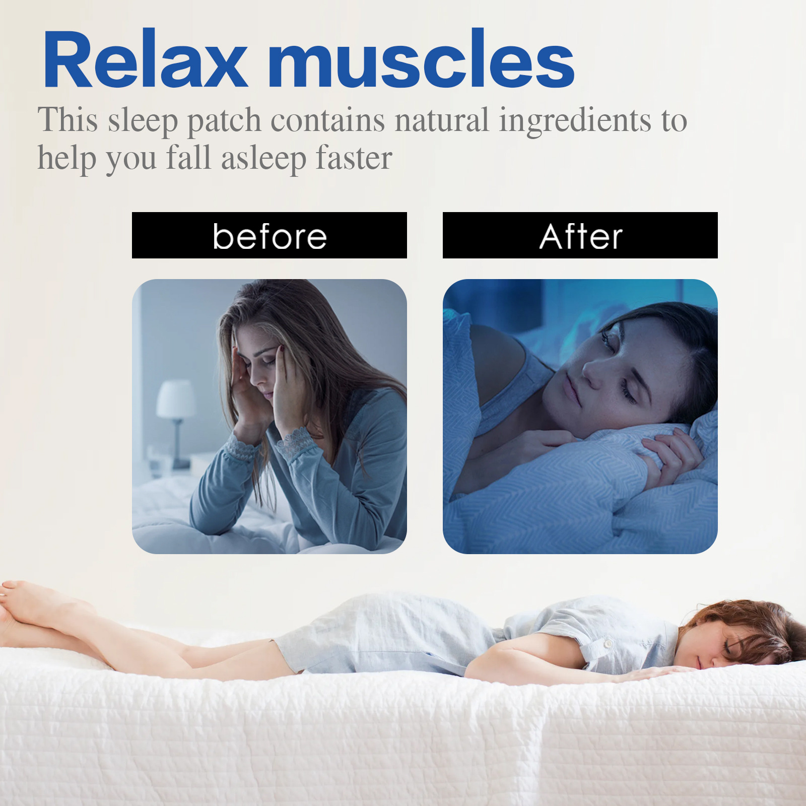 South Moon Sleep Patch Helpt snel in slaap te vallen, verlicht fysieke vermoeidheid en stress, verzorgt slapeloosheid en slaappleister_voghion.com