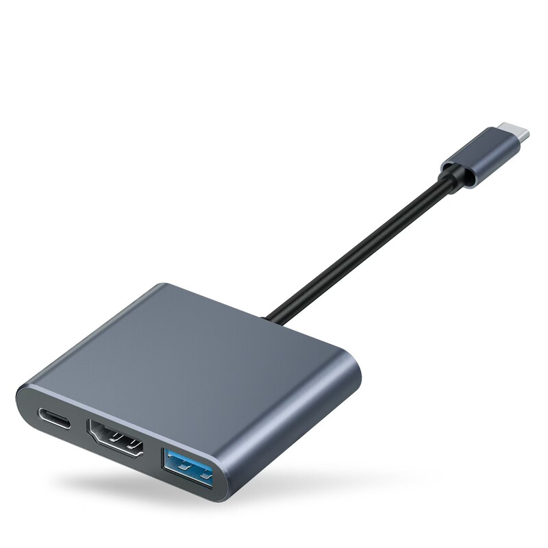 TYPE-C変換HDMI三合一4k中継ケーブル変換器type-c変換hdmi USBハイビジョンケーブル拡張ドック|undefined