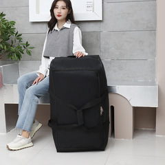 158 Lightweight, Large-Capacity, Unisex Student Travel Backpack with Wheels - Extra Large Rolling Luggage