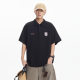 CATTEE Men's American Retro Solid Color Turtleneck POLO Shirt Men's Heavy 220g Fashion Loose Short Sleeve T-Shirt