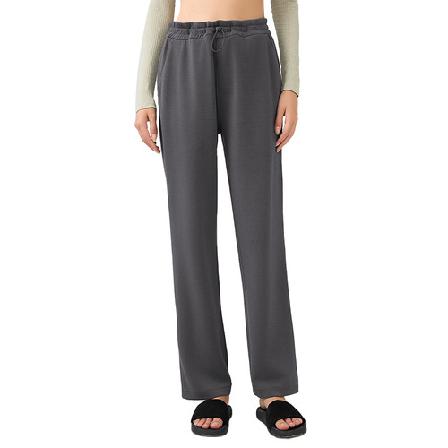 Autumn and Winter Leisure Straight Leg Pants with Air Layer Running Exercise Pants for Women Loose and Slimming Versatile Wide Leg Pants DAW167