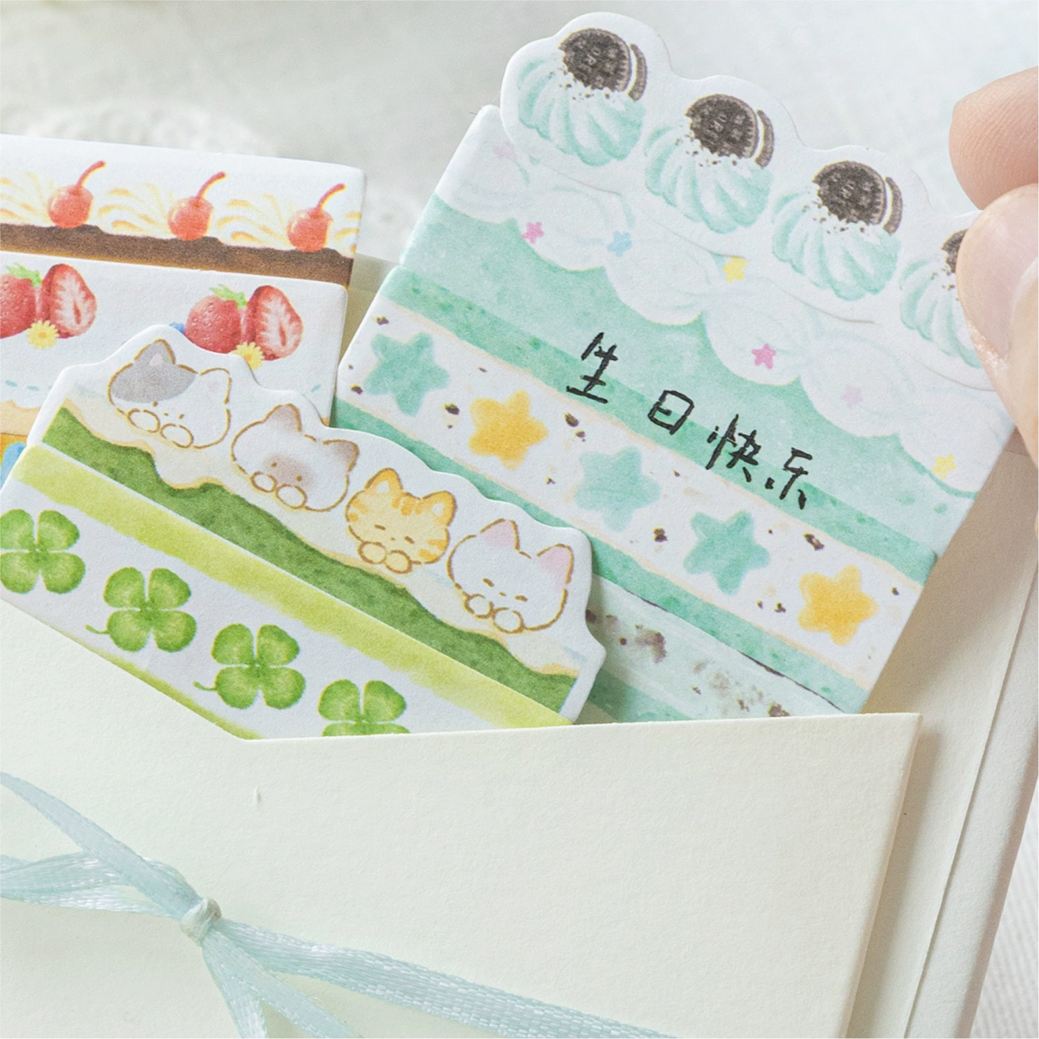 Momo 180 special-shaped index sticky notes, Dingding Cake Shop original cute student message mark sticky notes