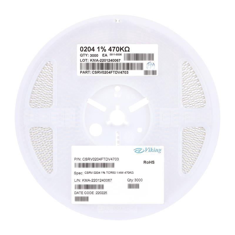 原装CSRV0204FTDV4703 0204贴片晶圆电阻 470kΩ ±1% 金属薄膜