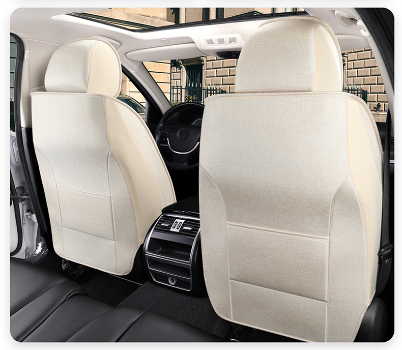 25 Years of Cross-Border New Four-Season Universal Comfortable Linen Breathable and Wear-Resistant Five-Seater Universal Car Interior Cushion Cover