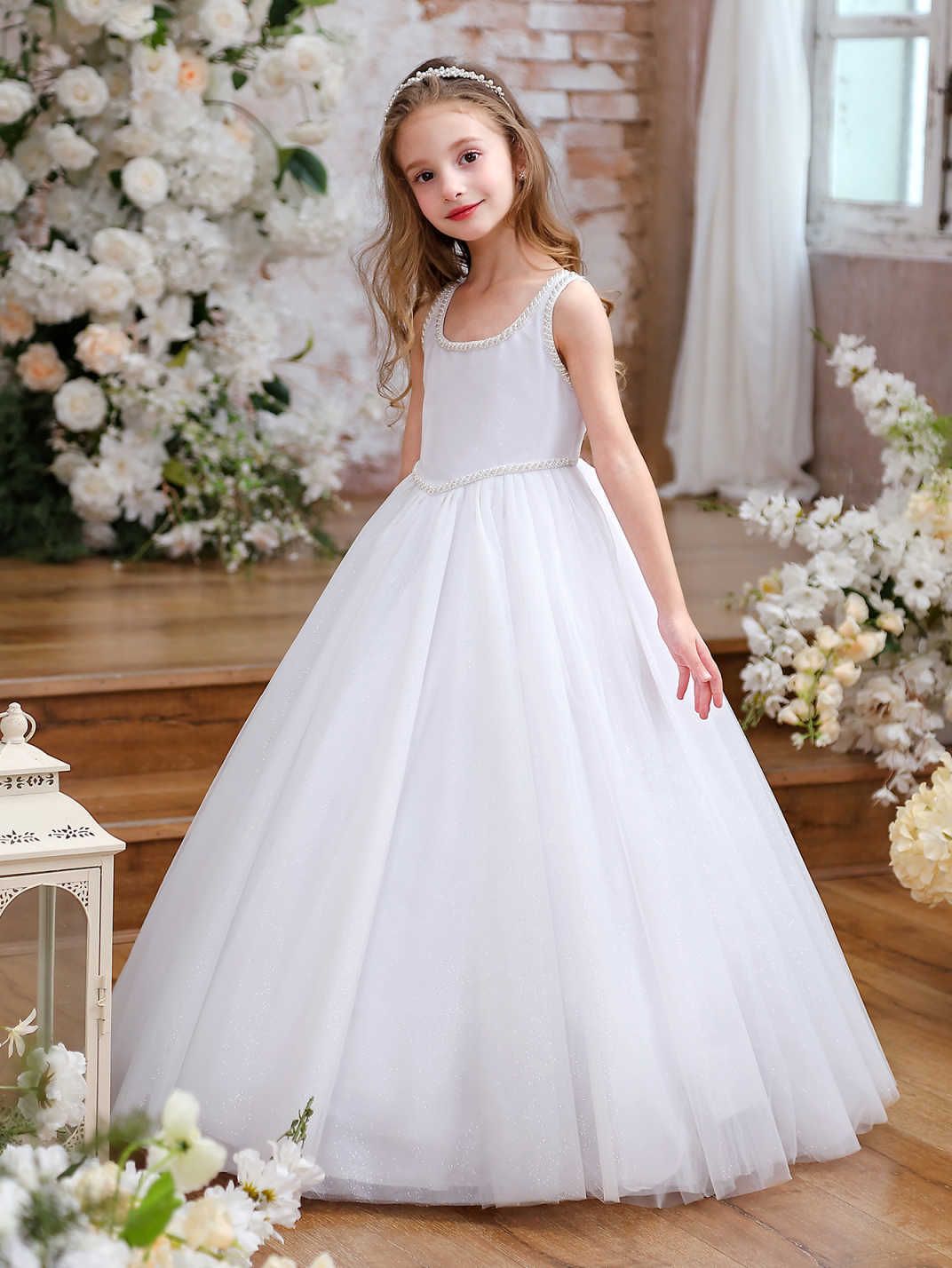 Vestidos para niños transfronterizos, ropa para niños de primavera y verano, anfitrión de bodas de niña de las flores, vestido de niña de hilo esponjoso, traje de piano