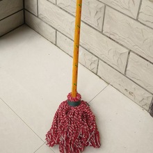 圆木杆墩布棉线吸水线纱老式物业工厂学校加大保洁家用清洁拖把