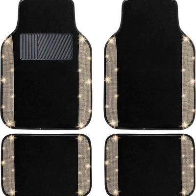 dirt-blocking mats, available for dropshipping, Avtomobil döşəmə paspasları - sequin-style-8-3344cmrear-row-two-piece-setcrystal-velvet