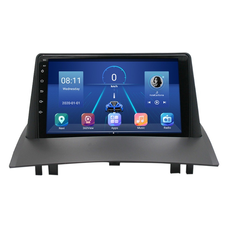Aplicable a Renault Megane 2Megane Android reproductor de navegación MP5 Radio 4 + 64 Carplay incorporado
