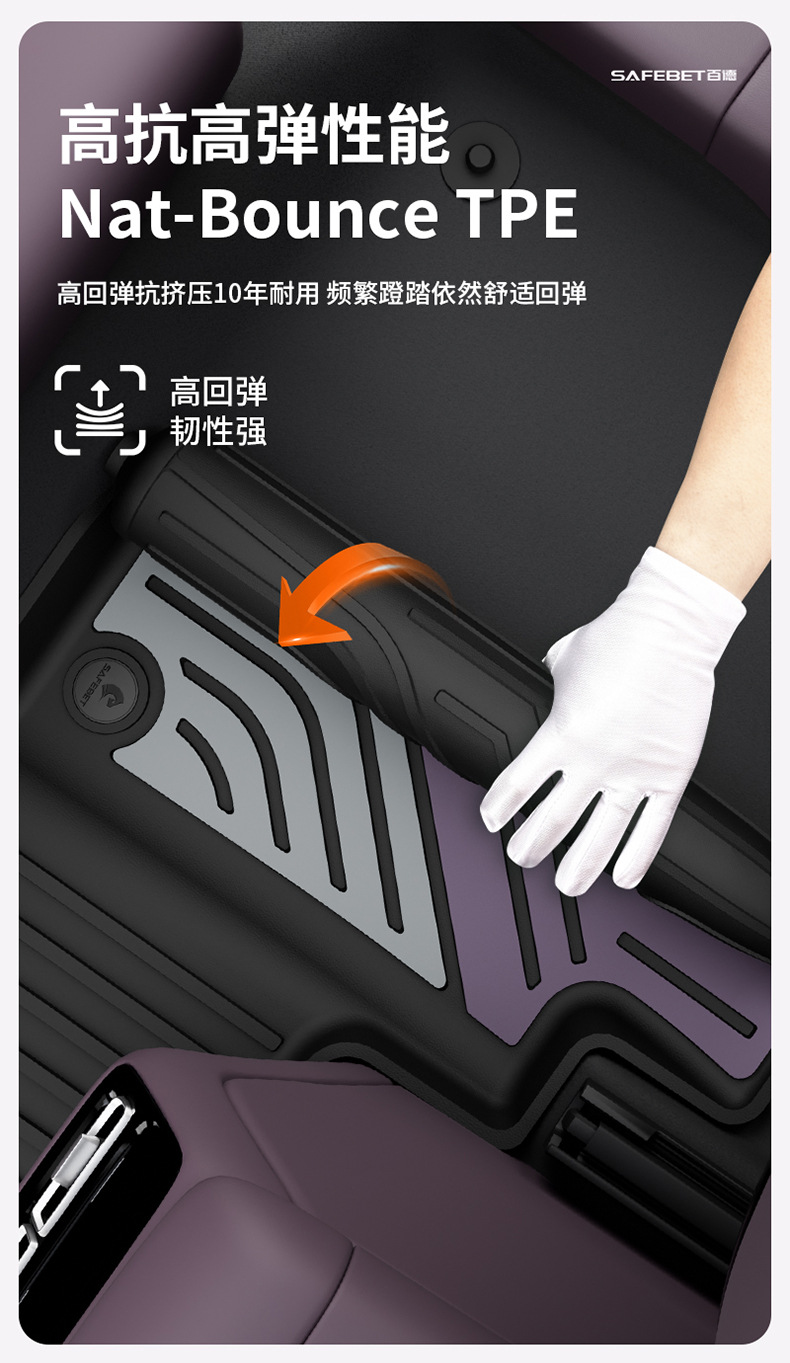 Suitable for Lantu Zhiyin Free Free+ Special Car-Specific Colorful Tpe Car Floor Mats and Trunk Mats