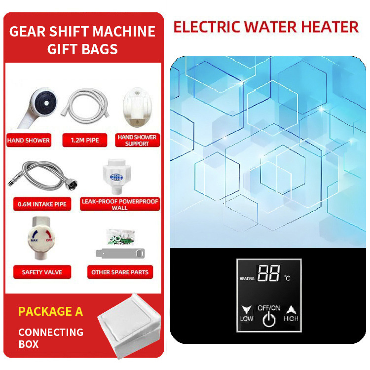 国境を越えたインスタント電気温水器 110V 家庭用インスタント加熱小型シャワーインテリジェント恒温バス省エネ|undefined
