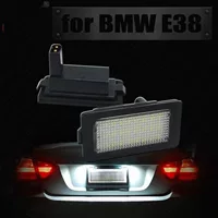Подходит для 1995-2001 BMW 7 серии E38LED подсвечен белый свет автомобильных номерных знаков