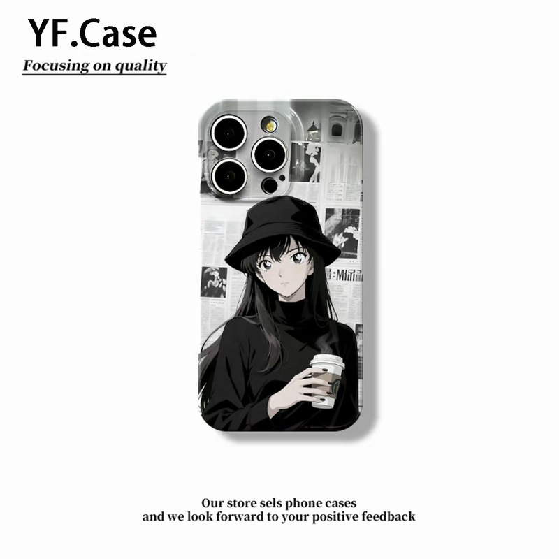报纸新一小兰支架适用iPhone16pro手机壳苹果15/14菲林13镜子12硬|undefined