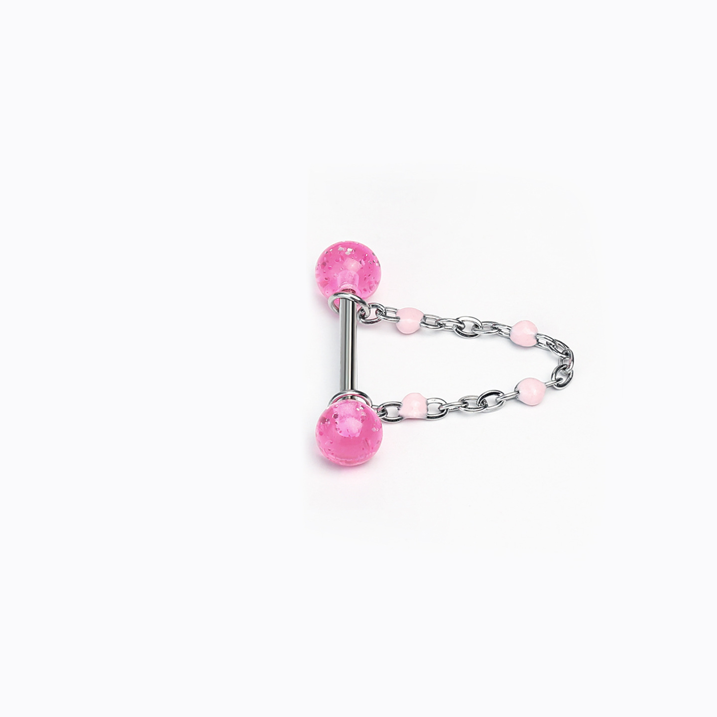 16G labret stud size and finish detail