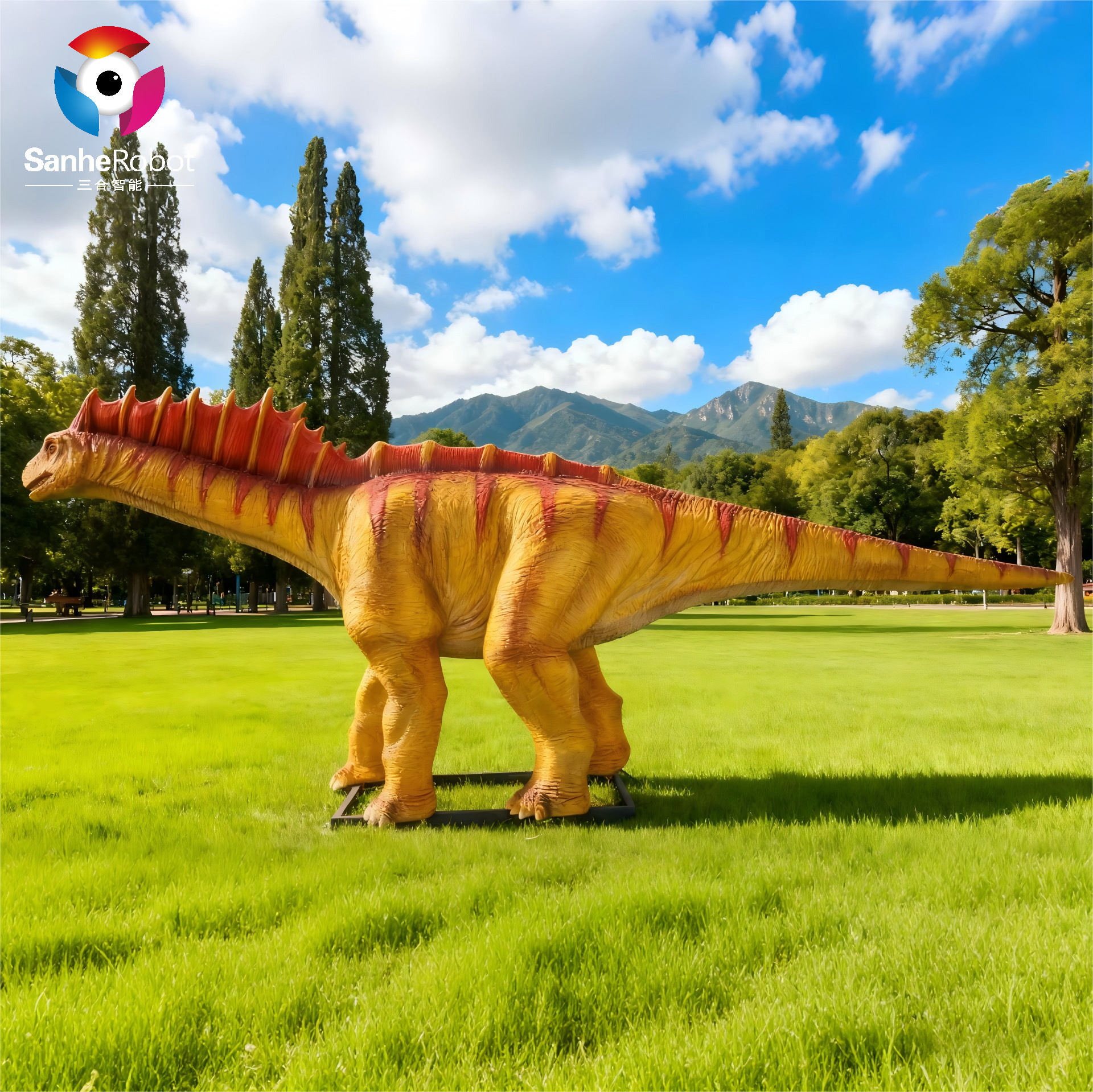 大型动植物模型定制仿真阿马加龙恐龙模型景区公园霸王龙摆件厂家