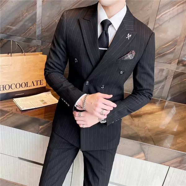 Black (single suit) double breasted