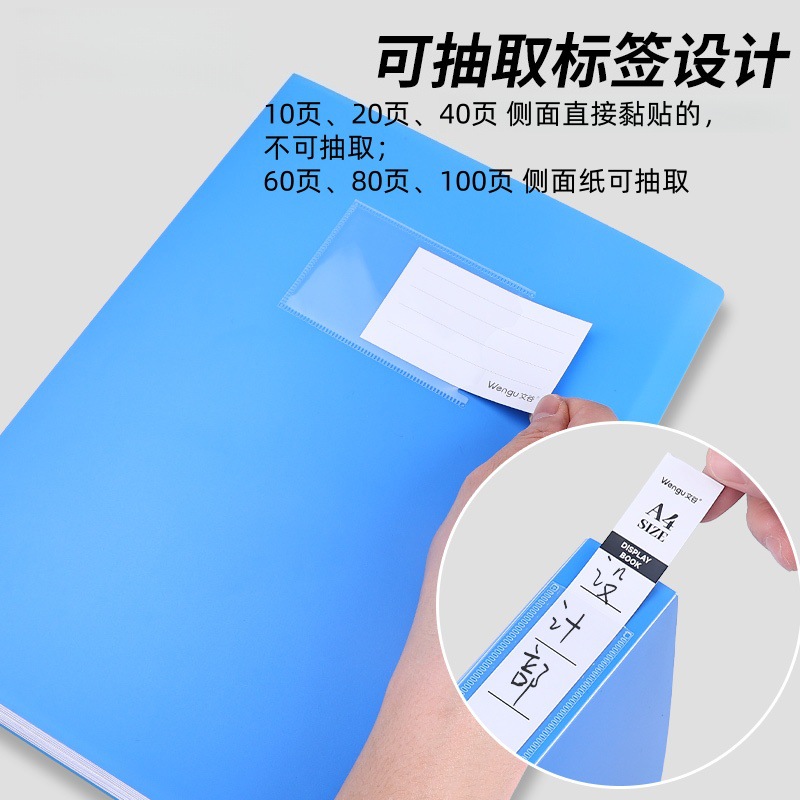 A4 folleto de información etiqueta multicapa transparente carpeta de oficina de premios estudiantiles libro de prueba de archivo libro de embarazo