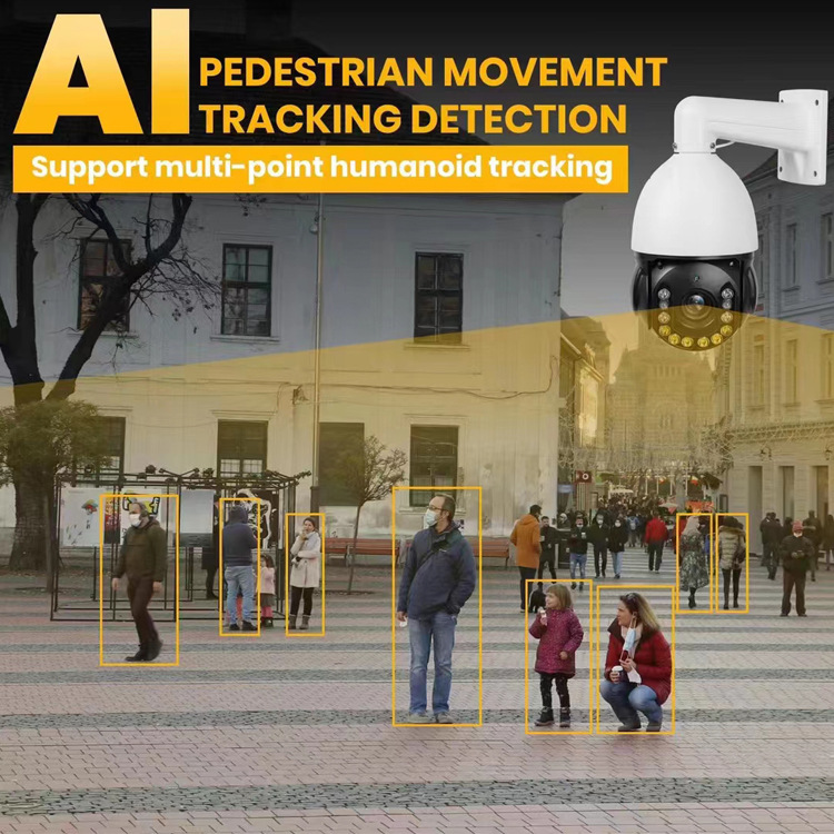 6 pulgadas doble luz Ptz cúpula de velocidad 30X 5MP máquina de pelota inteligente máquina de pelota de red