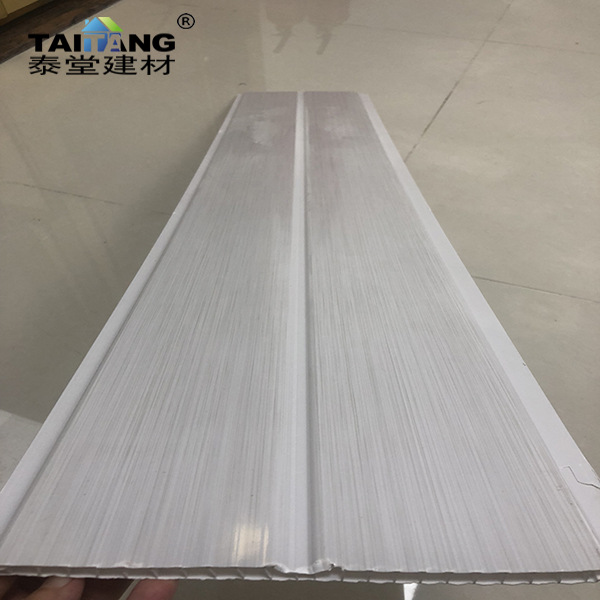 Techo de refuerzo de PVC 7mm * 25cm piso plano blanco acabado integrado techo printing white