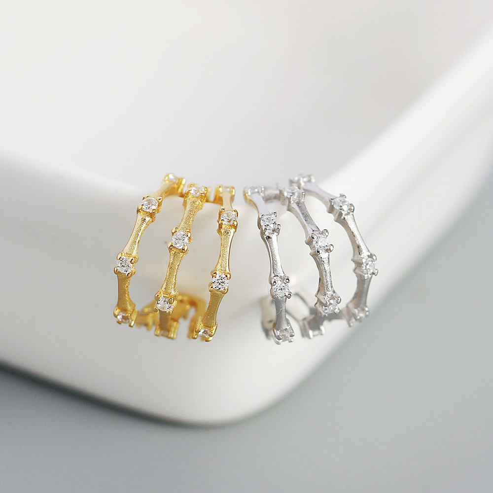 Wedding, Travel Occasion 925 Sterling Silver Material Geometric Pattern All Seasons Season 925 Sterling Silver Gem Geometric Earrings Ear Studs