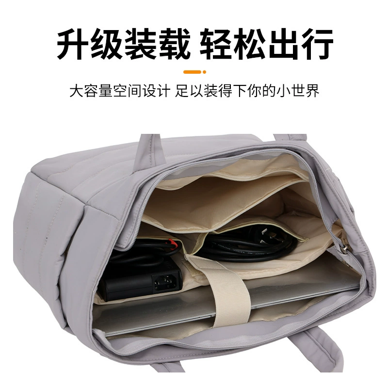 Breathable universal cute shoulder bag with down, polyester, wholesale