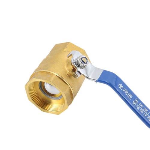Water pipe switch valve double inner wire brass water valve 101 two-piece copper ball valve wholesale