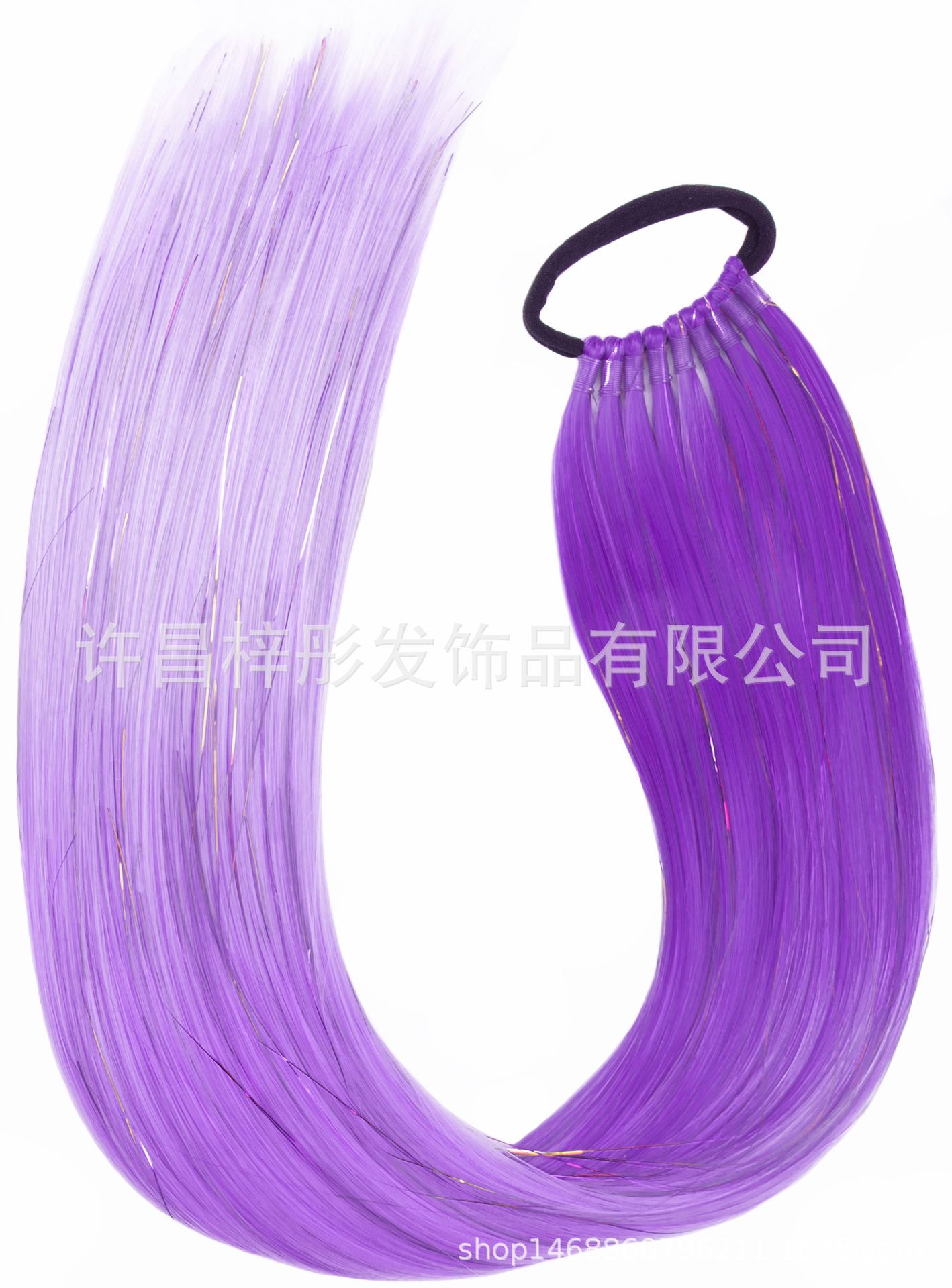 Moda EZ trenza color láser largo caballo cabello peluca color trenza sucia tendencia 9 caballo de oro y plata