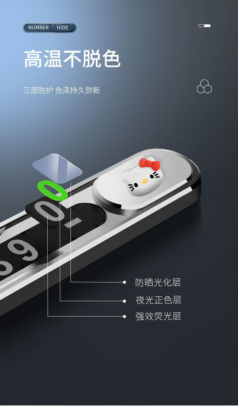 Cute and High-End Temporary Parking Number Plate for Cars, Creative In-Car Decoration Accessory