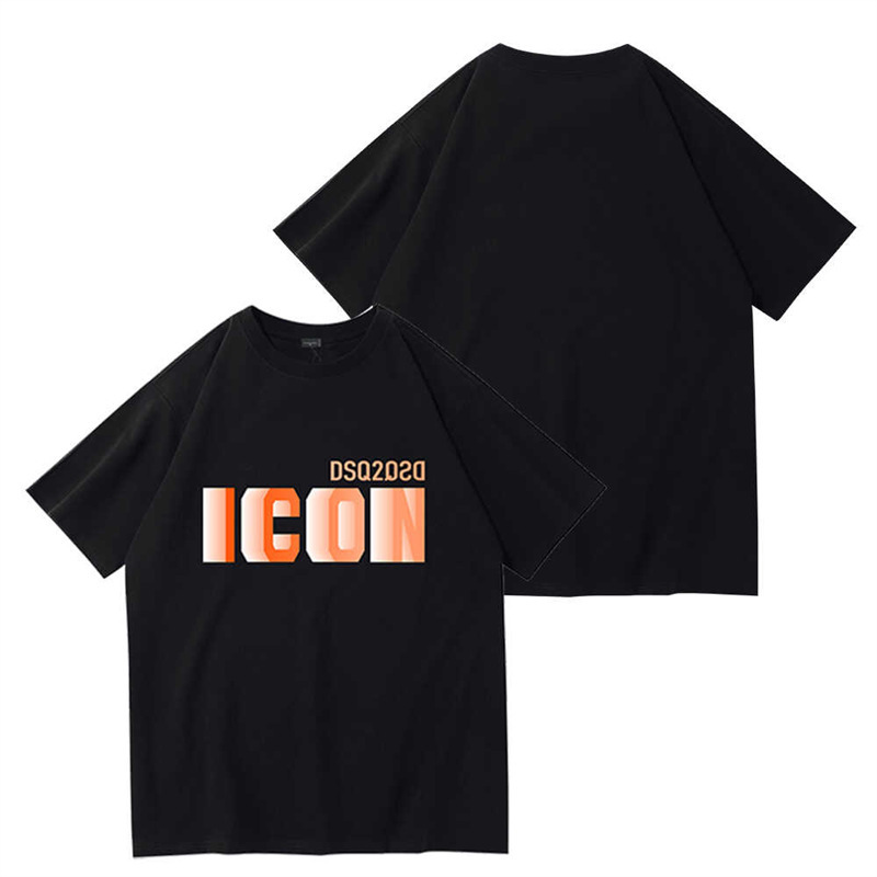 クロスボーダーTシャツ、トレンド高級メンズニットセーター、ポロシャツ、レタープリント、ラウンドネック、半袖|undefined