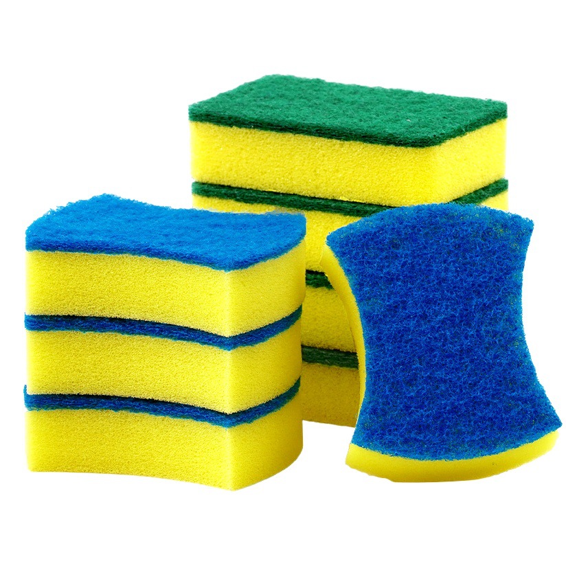 Lavaplatos esponja estropajo paño para lavar platos cocina de doble cara esponja de limpieza magia limpie bloque de esponja de alta densidad al por mayor