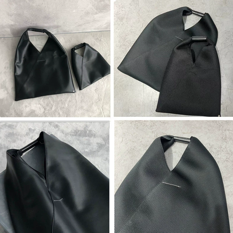 PYC 22ss большая, средняя и маленькая черная женская сумка, треугольная сумка, сумка для пельменей, сумка через плечо, дорожная сумка