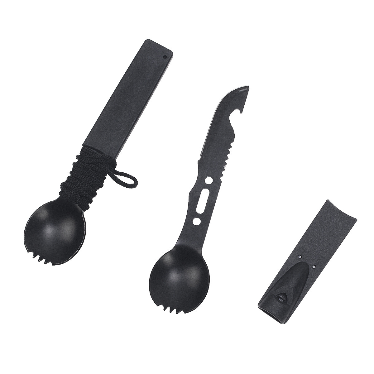 Cuchillo en uno cuchillo multifuncional al aire libre cubiertos de camping cuchillo pequeño cuchillo recto combinación de cuchillo militar de acero inoxidable cuchillo silbato