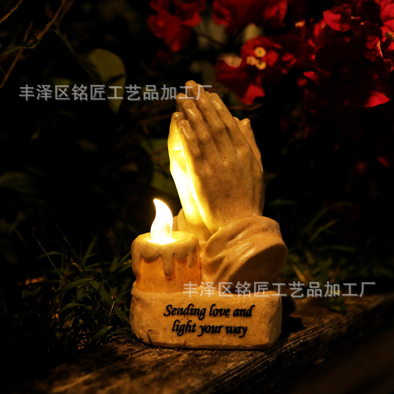Cross-border cemetery simulation candle light ornaments church…