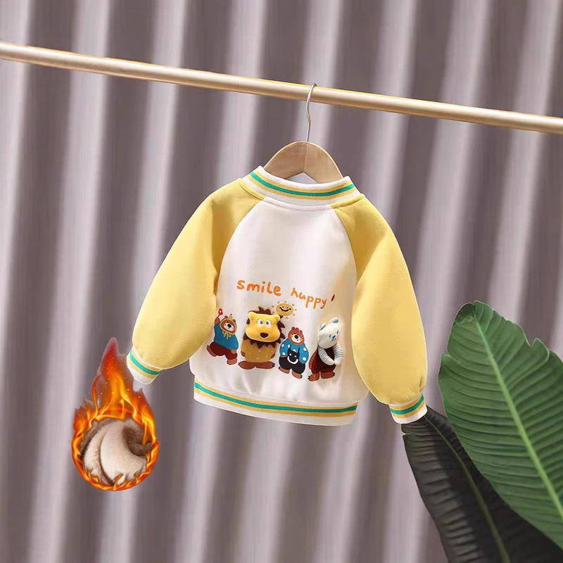 Children's Baseball Uniform Jacket Spring & Fall 2025 New Style Kidsren's Baby Style Jacket Boys and Girls Cute Autumn Tops