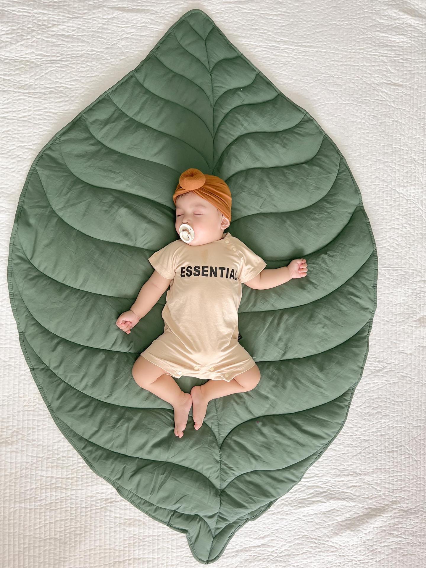 Cross-border autumn and winter Nordic-style children's seat cushion, thick pure cotton rug cushion, first birthday full moon crawling mat game mat
