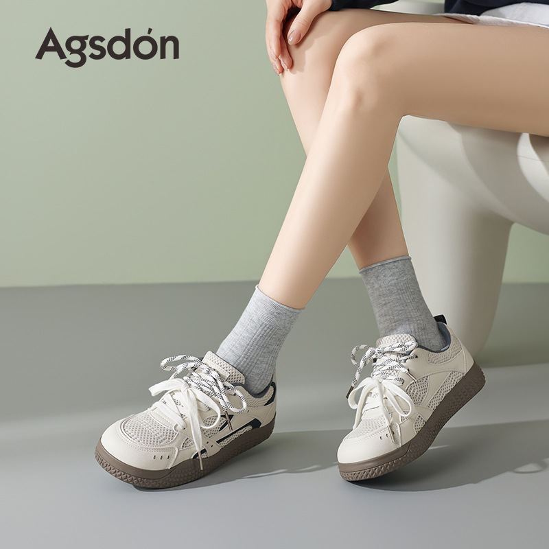 Augustion Ballet Alemania Training Shoes Mujer 2025 Nuevos zapatos planos de verano Zapatos blancos ligeros y casuales Forrest Gump