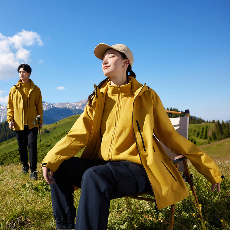 Windproof, Waterproof, Warm, Detachable Fleece Liner, Softshell Jacket, Men's and Women's Jacket, Group Uniform, Workwear, Outdoor Workwear