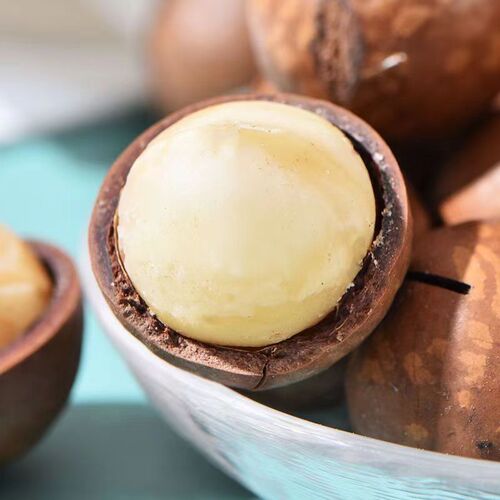 250g Macadamia Nut Cream Flavor Thin-Skinned Nuts for Delivery, Open Milk Fragrance New Year Snacks, Hand-Peeled Macadamia Nuts