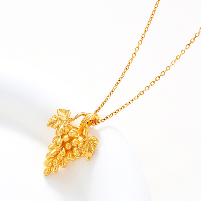 Xuping aleación de cobre chapado en oro fruta elemento de uva colgante colgante de moda femenina pastoral nicho colgante femenina