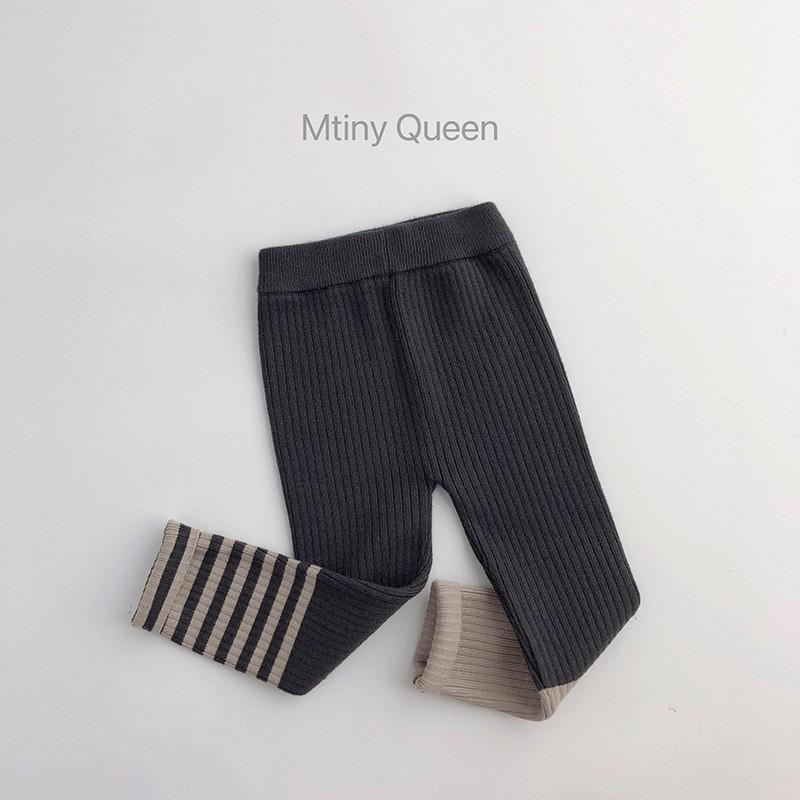 Nuevo estilo de todo fósforo, hombres y mujeres coreanos, leggings a rayas, pantalones de punto elásticos delgados para niños image 3