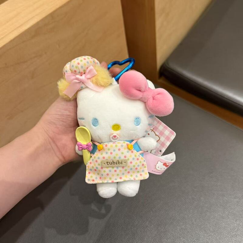 本物の子羊ハローキティペンダントぬいぐるみバッグペンダントかわいい人形キーホルダークリエイティブギフト|undefined