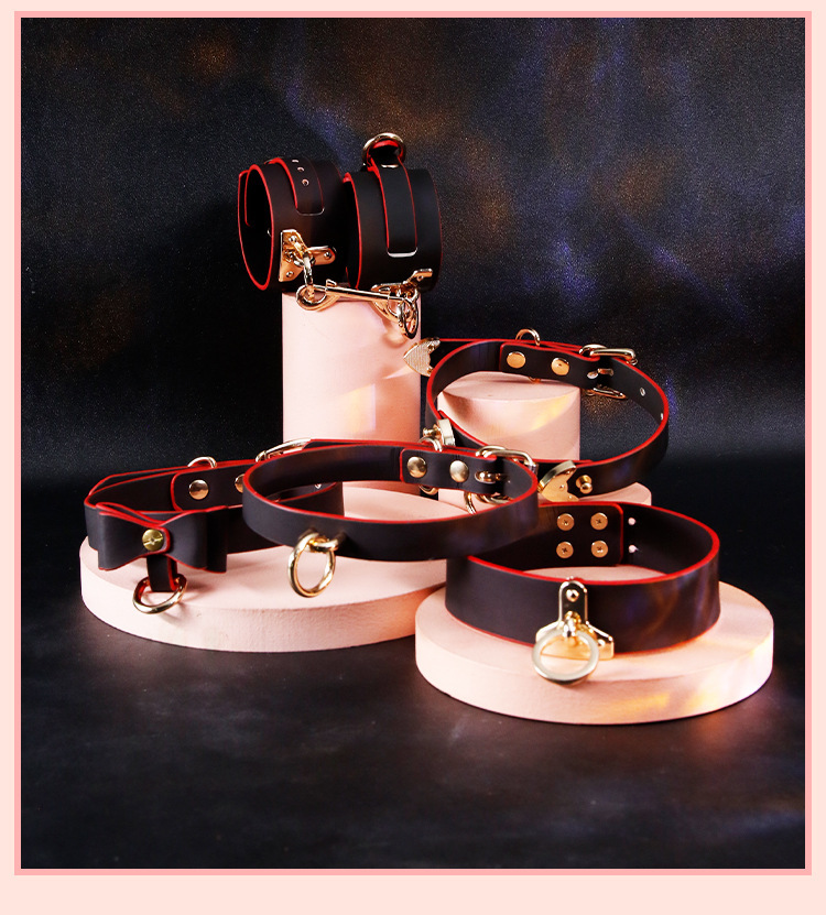 Jiuai Temperature-Sensitive Color-Changing Collar, Zinc Alloy SM Couple Play Accessory, Red — detail image 22