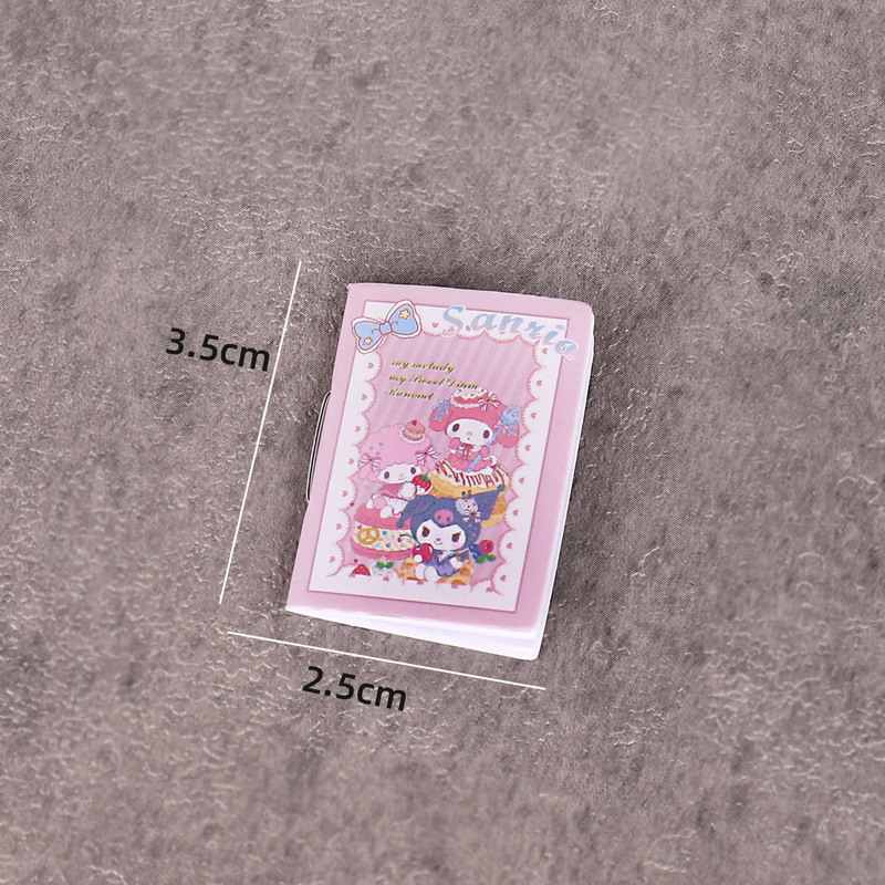 ミニチュアドールハウスアクセサリー、シミュレーションミニアルバム、ノートブック、宿題ブック、モデルシーン撮影小道具|undefined