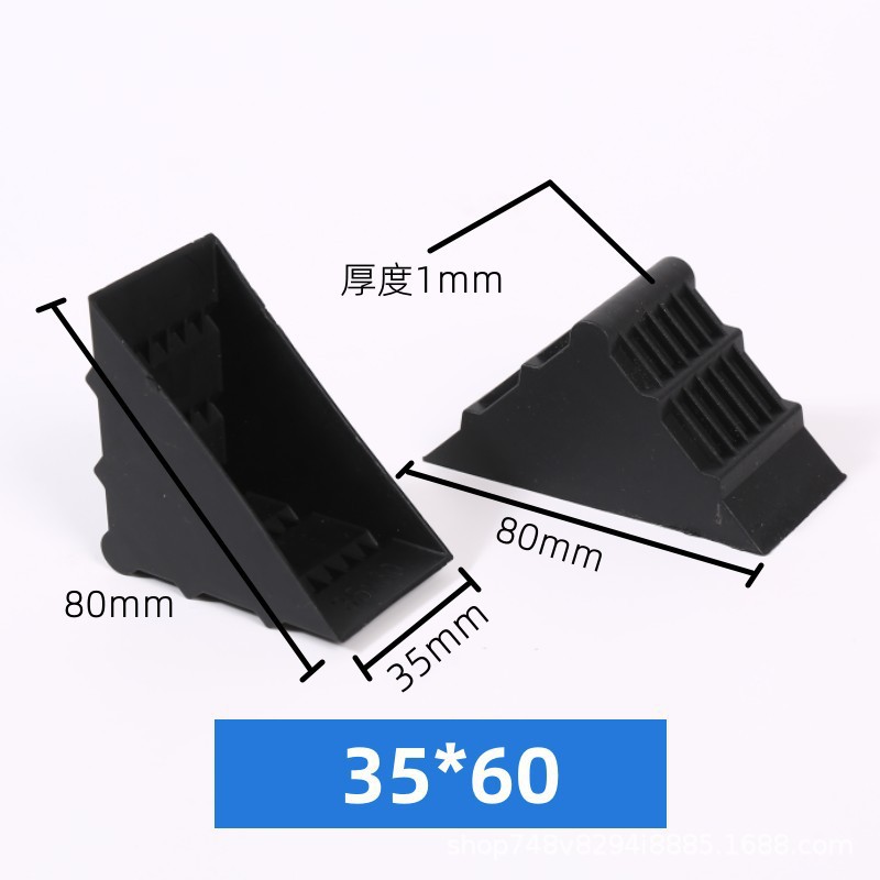 Embalaje de muebles triángulo anticolisión protección de esquina de plástico vidrio mármol protección de esquina de plástico fabricante