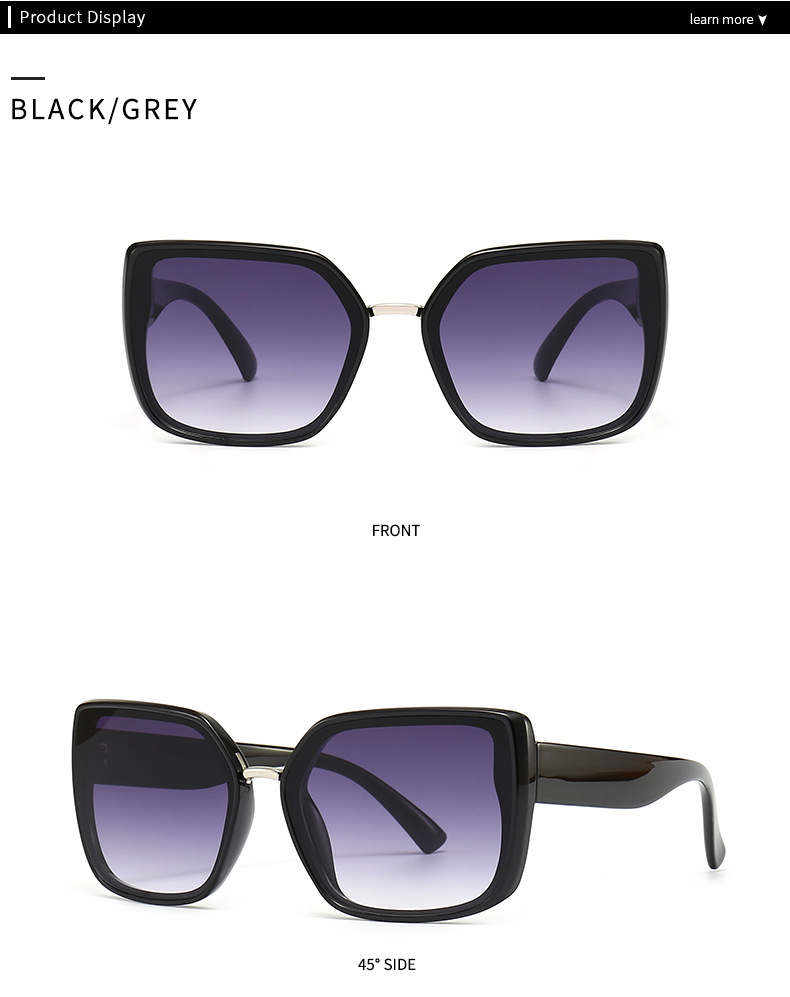 Square Sunglasses For Men Large Frame Retro Modern Style_voghion.com