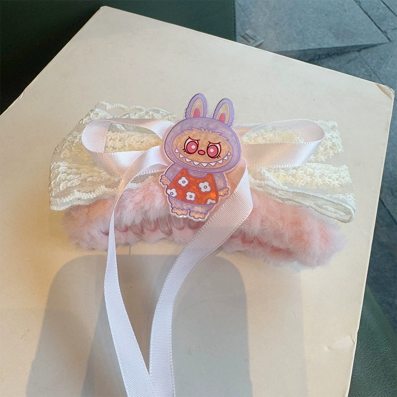 Children's hairgrip with bow, funny cute shark, hair accessory