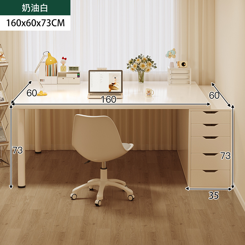 Mesa de maquillaje en todo un 2025, nuevo escritorio de computadora de dormitorio de niñas con cajones, mesa de maquillaje simple para trabajar